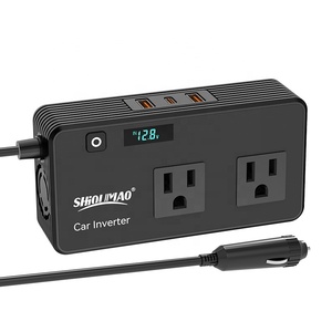 Inversores de Corriente para Automóvil de Alta Potencia, de CC 12V a CA 220V 110V, 200W, con Puerto USB y Pantalla LED - Product Image 2