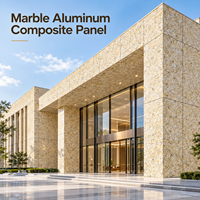 Panneau composite en aluminium marbré blanc veiné de 4 mm, taille personnalisée, revêtement PVDF, panneau ACM pour revêtements de colonnes extérieures
