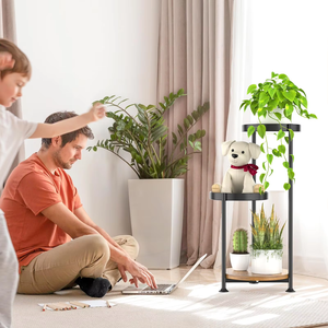 Estante de Metal Negro Alto para Plantas, Estante de Exhibición Estrecho para Orquídeas, para Oficina, Sala de Estar, Jardín, Soporte de Almacenamiento - Product Image 3