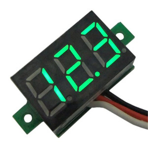 Panel Voltmeter Digital LED, komponen elektronik pengukur tegangan 0.36 inci <span class=keywords><strong>3</strong></span> Digit DC 4.7 ~ 30V - Product Image 3