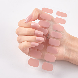 Salon-Quality Eco-friendly Non-Toxic Semi-Cured Gel Nail Stickers Mixed Color UV Nail Gel Strip That Works Any Lamp Long Lasting - Product Image 1