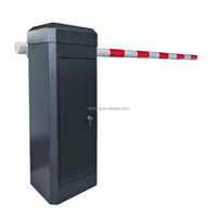 Barrière de circulation intérieure/extérieure à bras droit de 3 m avec moteur servo en alliage d'aluminium, fournie directement par l'usine