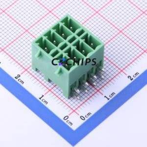 KF2EDGKRG-3.5-2*4P Plug-in Terminal Block Bent Lead Through Hole,P=3.5mm Board-to-Board / Socket - Closed Snap Fixing 2x4P 3.5mm - Product Image 1