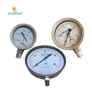 Manufacturer 4 inch copper tubing glycerin oil pressure gauge