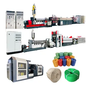 2024 New Technique Twisting Plastic PP PE HDPE Nylon Polyethylene Polypropylene Cordage/Cord Making Machine