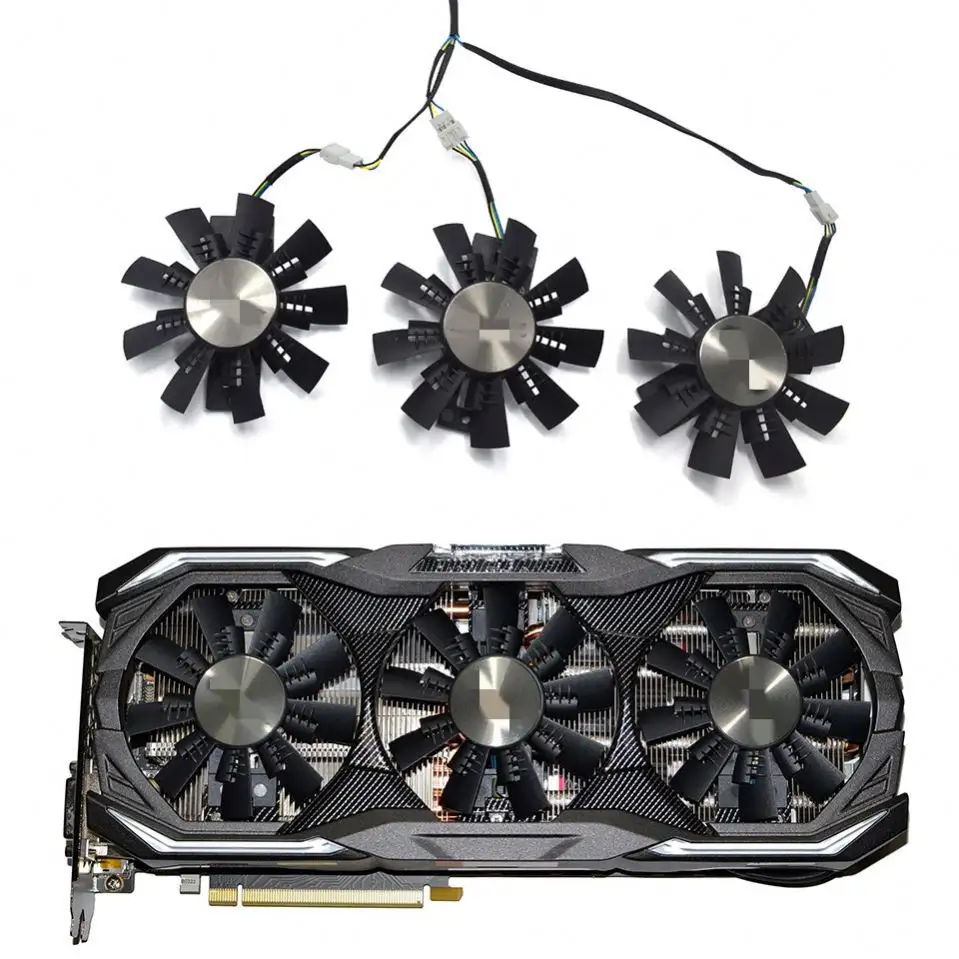 87MM GA92S2U DC 12V0.46AクーラーファンGeForce GTX 1070 1070 1080 AMP EXTREMEグラフィックスカードファンに交換