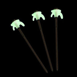 20 PCS Outdoor <strong>Screw</strong> <strong>in</strong> Glow <strong>in</strong> the Dark <strong>Tent</strong> <strong>Pegs</strong> with Plastic Storage Box &amp;13mm Hex Drill Bit Other Camping Accessories - Product Image 2