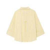 PB & ZA Frauen Sommer New Chic Mode Leinen mischung Weitarm Blusen Vintage Langarm Damen hemden Blusas Chic Tops