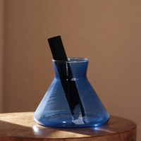 Bouteilles de diffuseur coniques en verre personnalisées pour usine, 50-300 ml, couleur et logo personnalisés, vides, pour aromathérapie et parfum, impression sérigraphique