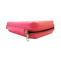 Trousse de maquillage personnalisée en EVA à coque rigide avec poignée portable Pochette cosmétique de voyage étanche avec porte-brosse Trousse de beauté OEM