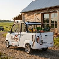 Vente flash : véhicule électrique 4 roues de 1500 W avec benne de chargement, capacité de charge de 639 kg, norme EEC L7e, véhicule utilitaire électrique pour la livraison