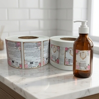 Étiquette cosmétique imperméable personnalisée, autocollant vinyle résistant à l'huile pour l'emballage de flacons et tubes de soins de la peau et de maquillage