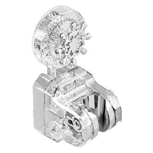 Support de pommeau de douche transparent universel à ventouse, sans perçage, design moderne, support simple - Product Image 5