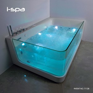 Bañera Acrílica Rectangular de Lujo, Independiente, con Hidromasaje, para Uso Interior y Exterior - Product Image 3