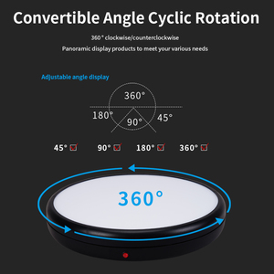 Nuovo giradischi 4545ALF 45CM con colore di alimentazione presa bianca supporto rotante giradischi fotografico a 360 gradi con telecomando - Product Image 4