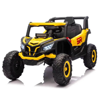 Voiture électrique 12V 4x4 pour grands enfants, jouet électrique UTV avec télécommande parentale, pneus en plastique, 4 amortisseurs