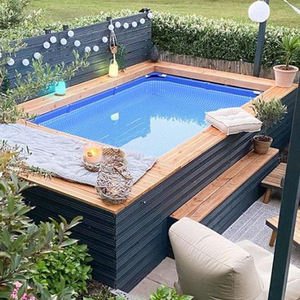 <span class=keywords><strong>Mini</strong></span> Resort al aire libre <span class=keywords><strong>Jacuzzi</strong></span> y Swim Spa Pequeña <span class=keywords><strong>piscina</strong></span> enterrada de fibra de vidrio con <span class=keywords><strong>piscina</strong></span> de inmersión de madera para niños Familias - Product Image 3