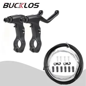 BUCKLOS 22.2mm Bicycle Handle Brake Levers Aluminum Alloy Mountain Road Bike Brake Lever Front Rear Brakes Cable Mtb Parts