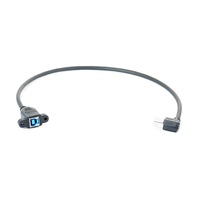 Kabel Ekstensi USB3.0 Sudut Kanan Male-to-female Tembaga untuk Transmisi Data Kamera Industri Printer Komputer Pribadi