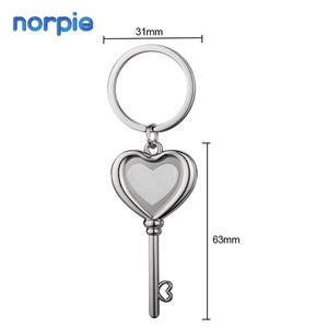 Foto personalizada llavero regalo del día de San Valentín forma de corazón llavero de metal sublimación llavero - Product Image 5