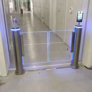 ACS AUTO supermarché Double/simple mouvement balançoire barrière tourniquet porte technologie de reconnaissance des visages acier inoxydable IP54 - Product Image 5