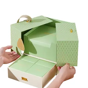 Wedding Party Favors Chocolate Paper Box Candy Custom Handmade Double Door Drawer Gifts Packaging Food Boxes