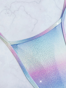 Nuevos Productos 2026, Traje de Baño <span class=keywords><strong>Monokini</strong></span> Degradado Micro de Una Pieza, Traje de Baño Extremo <span class=keywords><strong>Mini</strong></span> Thong con Espalda Descubierta y Corte Alto para Mujer - Product Image 2