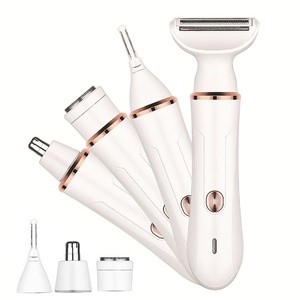 Rasoir électrique pour femmes, tondeuse à poils de nez, épilation corporelle, tondeuse à sourcils, rasoir électrique pour le visage, épilateur pour poils intimes, 4 en 1 - Product Image 1