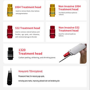 Máquina de Eliminación de Tatuajes con Láser de Picosegundos, con Cabezales No Invasivos Opcionales para Peeling de Carbono Facial y 5 Puntas Opcionales - Product Image 2