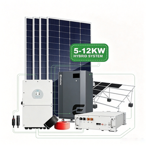 Système d'énergie solaire complet 5KW 10KW 20KW 30KW, kit de batteries lithium-ion, générateur hybride hors réseau pour usage domestique - Product Image 1