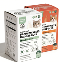 Boîte d'emballage pour aliments et friandises pour chiens en carton ondulé certifié, imprimée UV personnalisée, robuste, écologique et recyclable