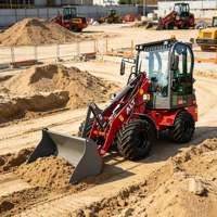 Chargeuse frontale articulée multifonctionnelle compacte AOLITE de qualité supérieure, très vendue, pour la construction