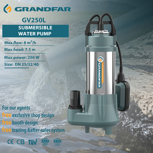 Pompe à eau submersible haute performance en acier inoxydable personnalisable Grandfar 220V 0.35HP GV250L, pompe à eaux usées submersible GV250L GV250L Subme - Product Image 1