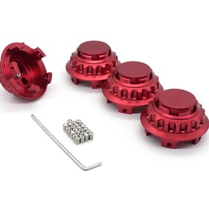 ฝาครอบดุมล้ออลูมิเนียมอัลลอย CNC สีแดง สำหรับโตโยต้า รุ่นปรับปรุง - Product Image 1