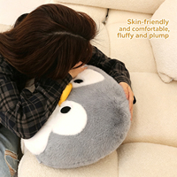 Coussin en peluche ours personnalisé en polyester super doux et coton PP avec maille pour siège de voiture, chaise de bureau, coussin inclinable, couette, cadeau d'anniversaire
