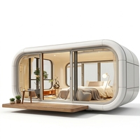 Cabine préfabriquée autonome de 5m avec salle de bain intégrée, cabine de champ modulaire avec toilettes, chambre à coucher, climatiseur, etc. – Cabine portable Apple