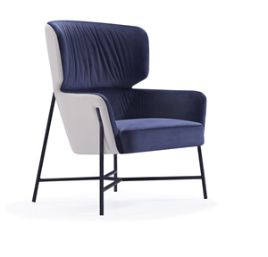 Greenfield Mobili di Lusso Di Grandi Dimensioni Bule Poltrona <span class=keywords><strong>Con</strong></span> Schienale Alto Per La Camera Da Letto E55 - Product Image 2