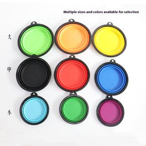 Personalizado Borracha Dobrável Silicone <span class=keywords><strong>Dog</strong></span> Food Água <span class=keywords><strong>Bowl</strong></span> com Tampa Chian Fornecedor Produtos Plástico Dobrável Pet Travel <span class=keywords><strong>Bowl</strong></span> - Product Image 6