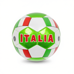 MAZZEO GIOCATTOLI Italia Balón de Fútbol Tricolor Resistente de PVC, 330g, 23cm de Diámetro, para Uso en Exteriores, Hecho en Italia - Product Image 2