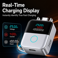 Adaptateur d'alimentation intelligent à déconnexion automatique, dispositif de coupure de charge intelligent pour appareils Apple et iPhone Type-C avec affichage en temps réel