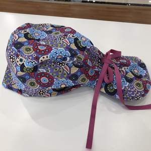 Nuovo modello elastico cappelli da infermiera con coulisse accessori della clinica con stampa medica tappi da ospedale tessuti uniformi ospedaliere - Product Image 4