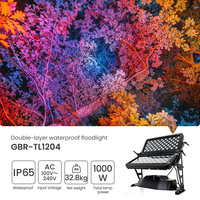 Foco LED de Seguimiento de Alta Potencia 1000W DMX512 AC100V-240V con 120 Lámparas LED de Doble Capa, Impermeable y Súper Brillante para Fiestas