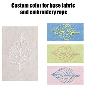 In ren dệt kim bị cháy thêu Sheer vải tuyn rèm cửa cho nhà phòng khách phòng ngủ hoặc cửa sổ văn phòng - Product Image 4