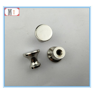 Bouton de meuble Guan Yan Wujin 16 mm H14,5 mm en fer chromé pour boîtes à artisanat, cadeaux, bijoux et cosmétiques - Product Image 5