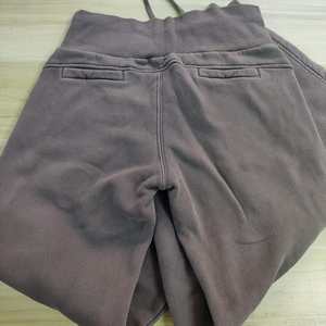 Setelan truk berat 400gsm, setelan 2 potong jas katun Fleece Crop Zip Hoodie dan Flare Sweatpants wanita musim dingin - Product Image 6