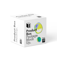 Boîtes d'emballage pliantes personnalisées en relief pour l'électronique et les cosmétiques, papier artistique avec logo personnalisé et pelliculage mat/brillant