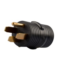 Adaptateur secteur CA 4 broches 50 A mâle vers 30 A femelle pour camping-car, générateur, convertisseur de puissance électrique - Prise standard américaine