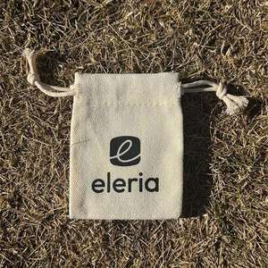 Custom Logo <b>Drawstring</b> Canvas Bag Eco-Friendly Organic Cotton <b>Pouch</b> Washable Daily Use Travel Organizer - Product Image 3