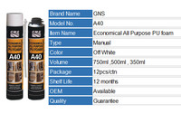 Adhésif en mousse de polyuréthane économique 300 ml pour collage, remplissage, étanchéité et montage en menuiserie et construction