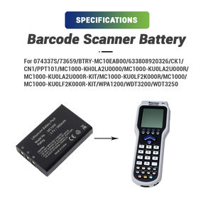 Литий-ионный 3,7 В 1800 мАч перезаряжаемый 074337S 73659 сканер штрих-кода Аккумулятор для MC1000 CK1 CN1 батареи - Product Image 3